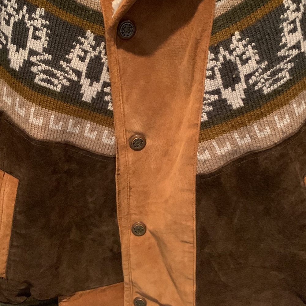 Vintage Suede Boho Oversized Jacket - Picture 5 of 10